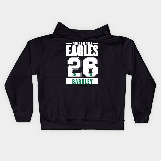 Philadelphia Eagles Barkley 26 American football Kids Hoodie by ArsenBills